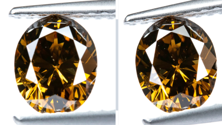 1.00 ct Natural Fancy Deep Yellowish Brown Diamond – Oval Cut – Antwerp Certified