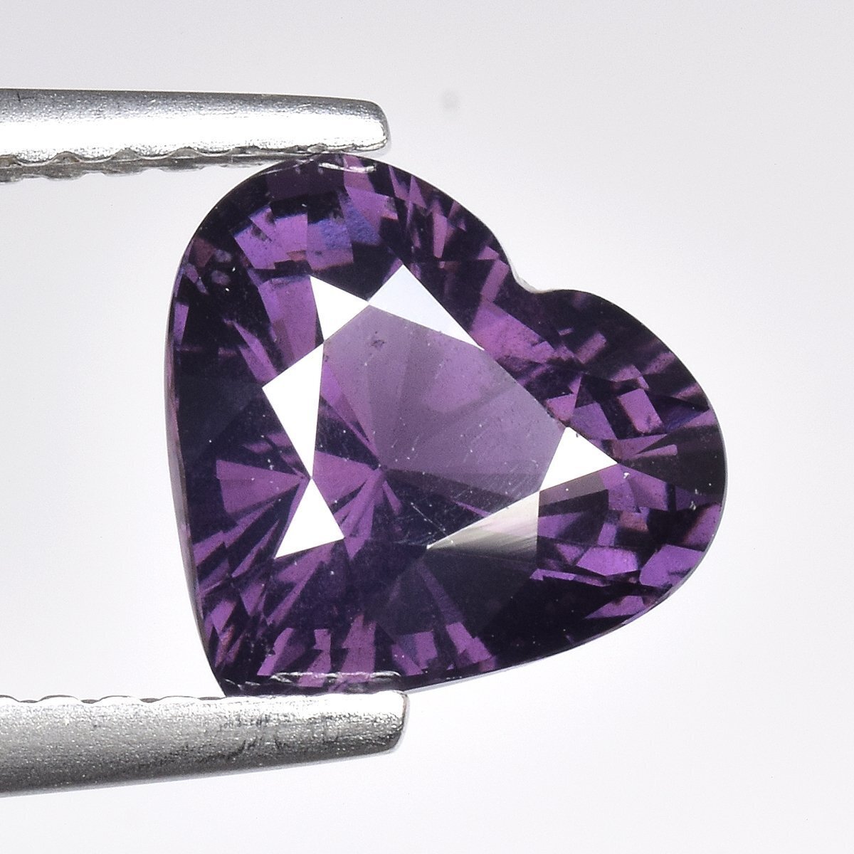 Rare 2.09ct Heart Color-Change Spinel | Deep Purple to Pink | Natural & Unheated | ALGT Certified