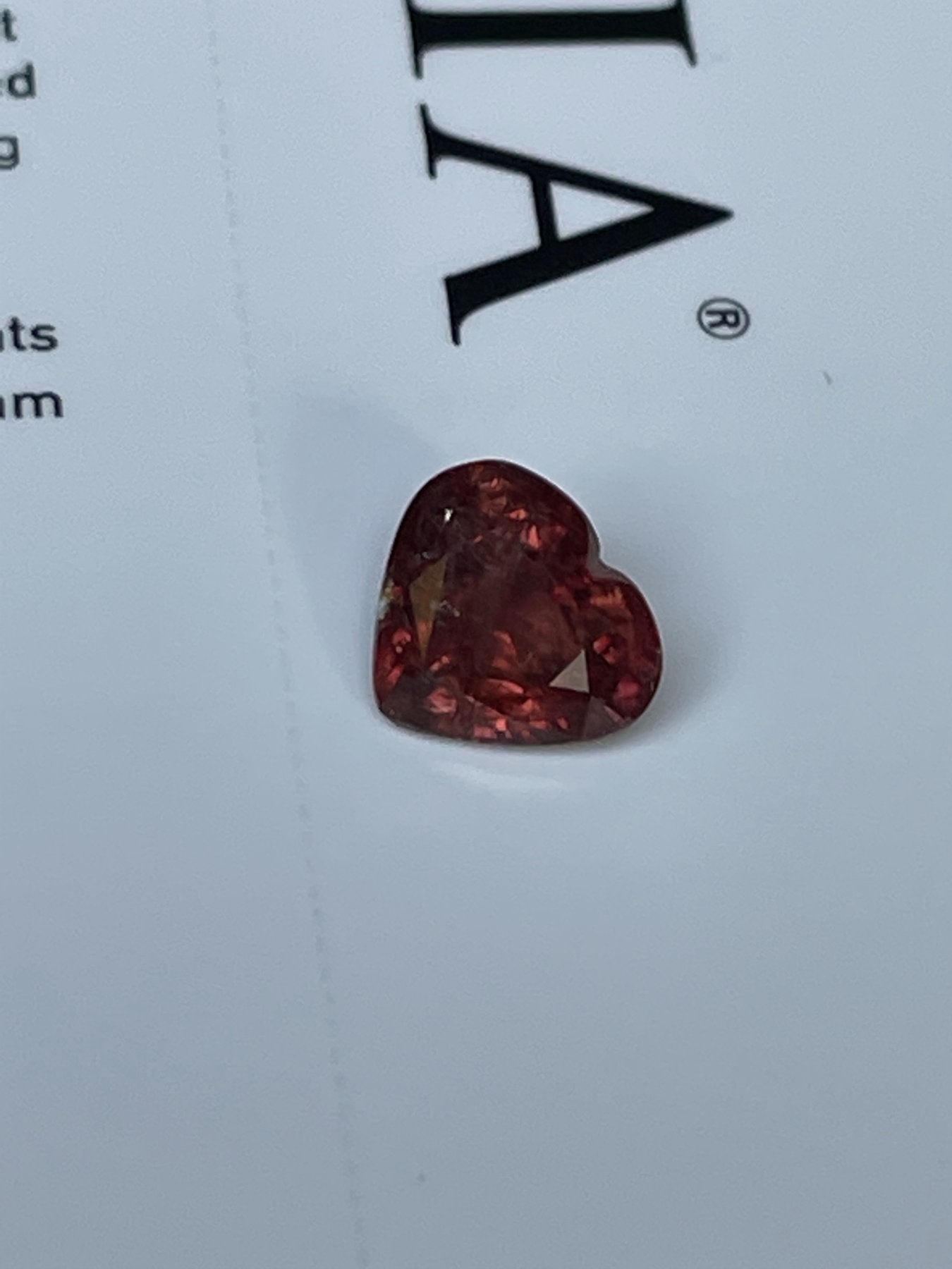 Ruby 1.78 ct – Heart Cut – No Heat – Certified Natural Ruby