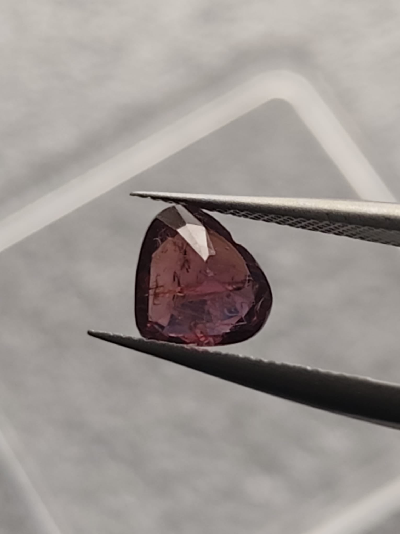 Ruby 1.78 ct – Heart Cut – No Heat – Certified Natural Ruby