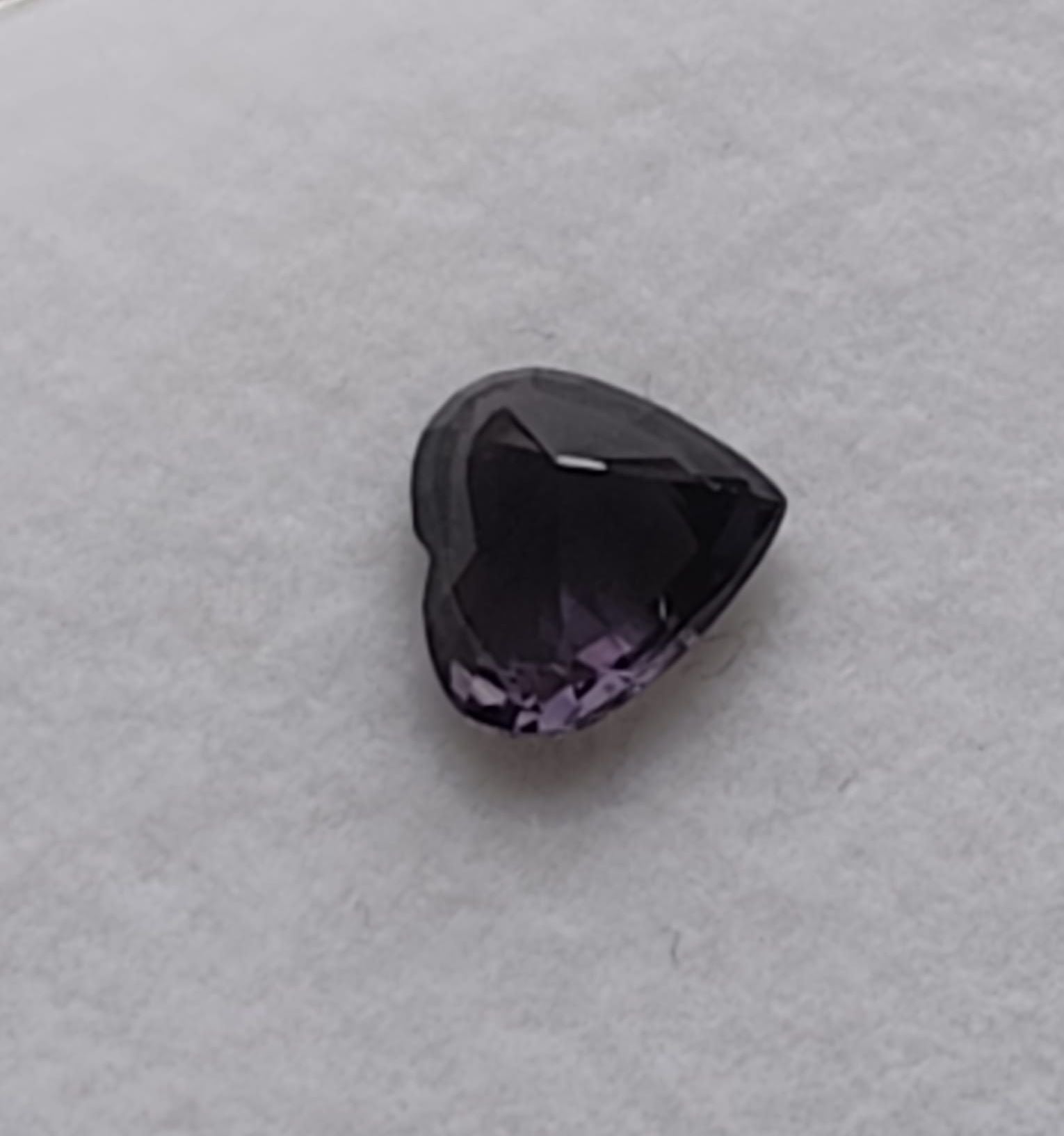 Rare 2.09ct Heart Color-Change Spinel | Deep Purple to Pink | Natural & Unheated | ALGT Certified